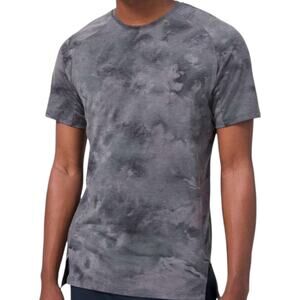 Lululemon Always Agile Short Sleeve Intersec Diamond Dye Asphalt Grey Black M